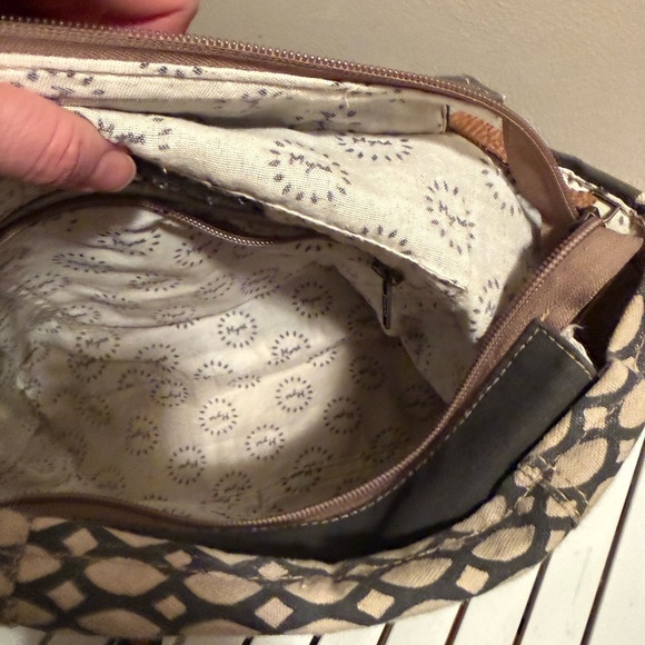 Myra Bag Western Backpack Upcycled Leather Canvas Cowhide Flap Hair Boho NWOT main image 4